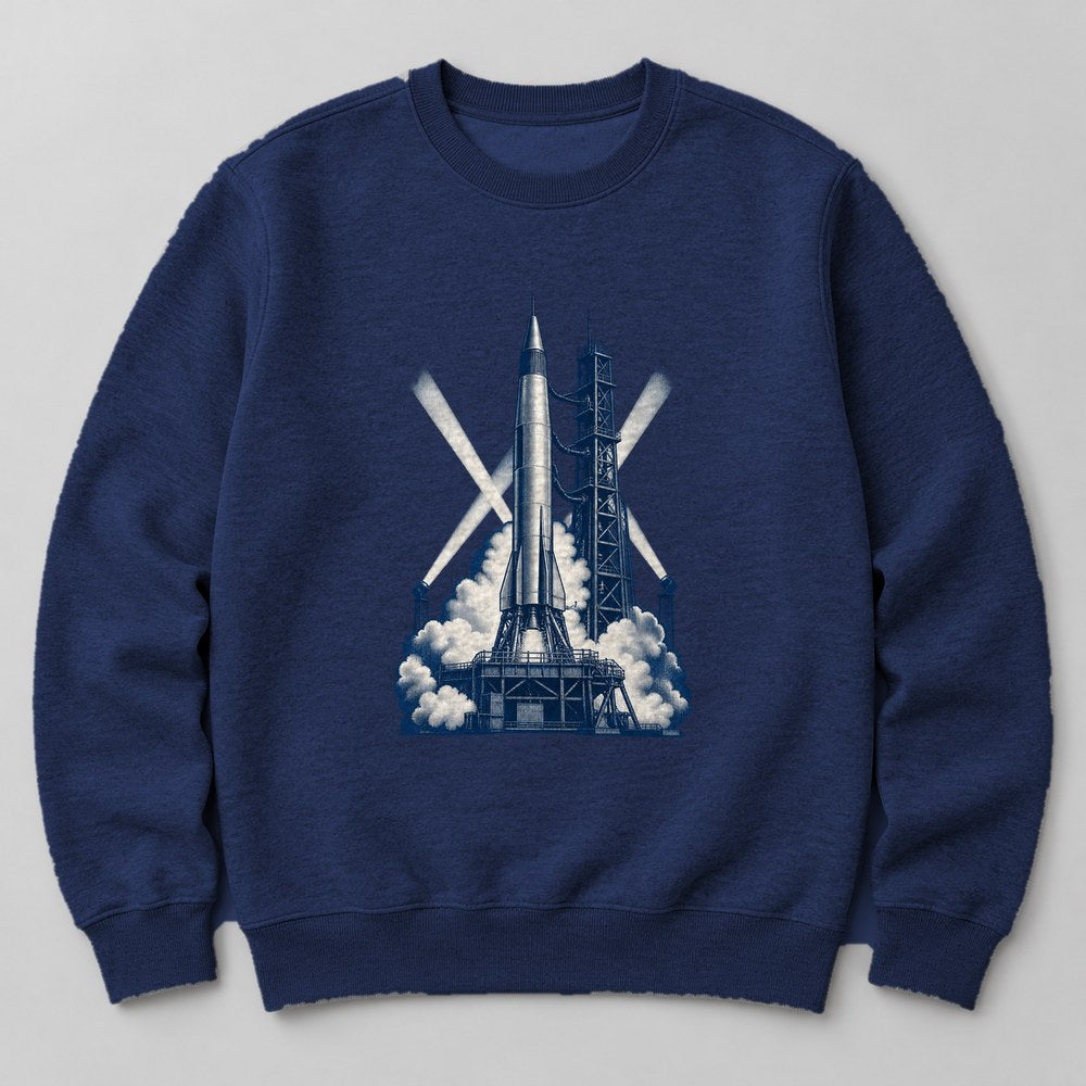 Vintage Rocket Sweatshirt in Navy
