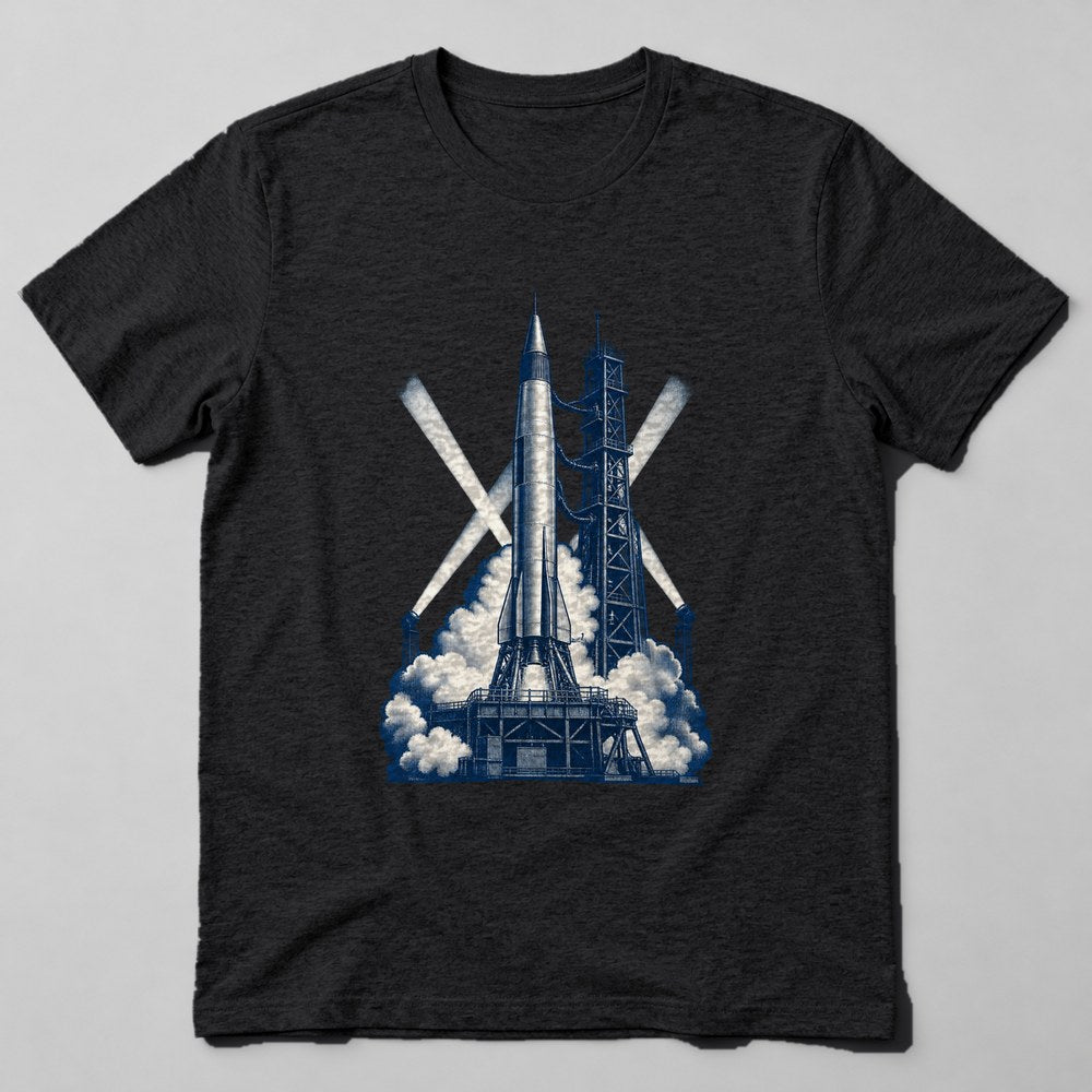 Vintage Rocket T-Shirt in Black