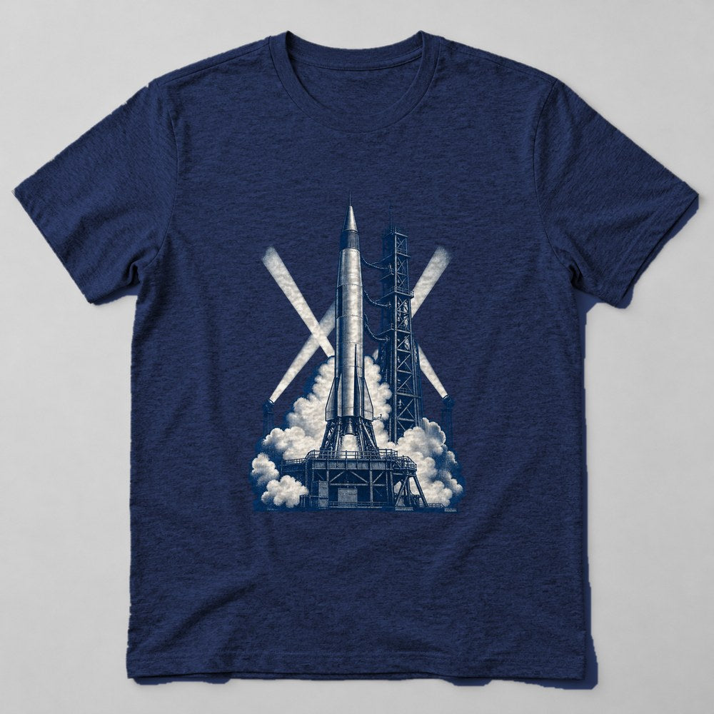 Vintage Rocket T-Shirt in Navy