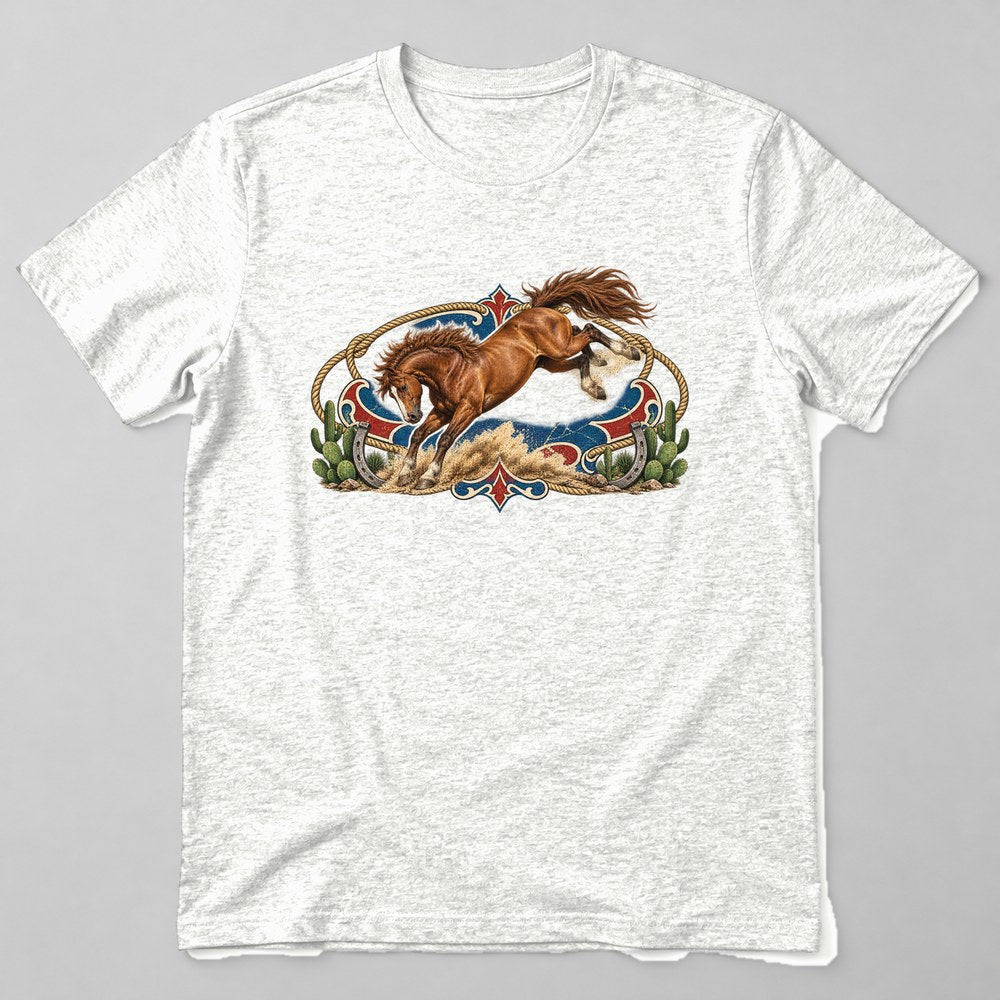 Rodeo Bronco T-Shirt in White