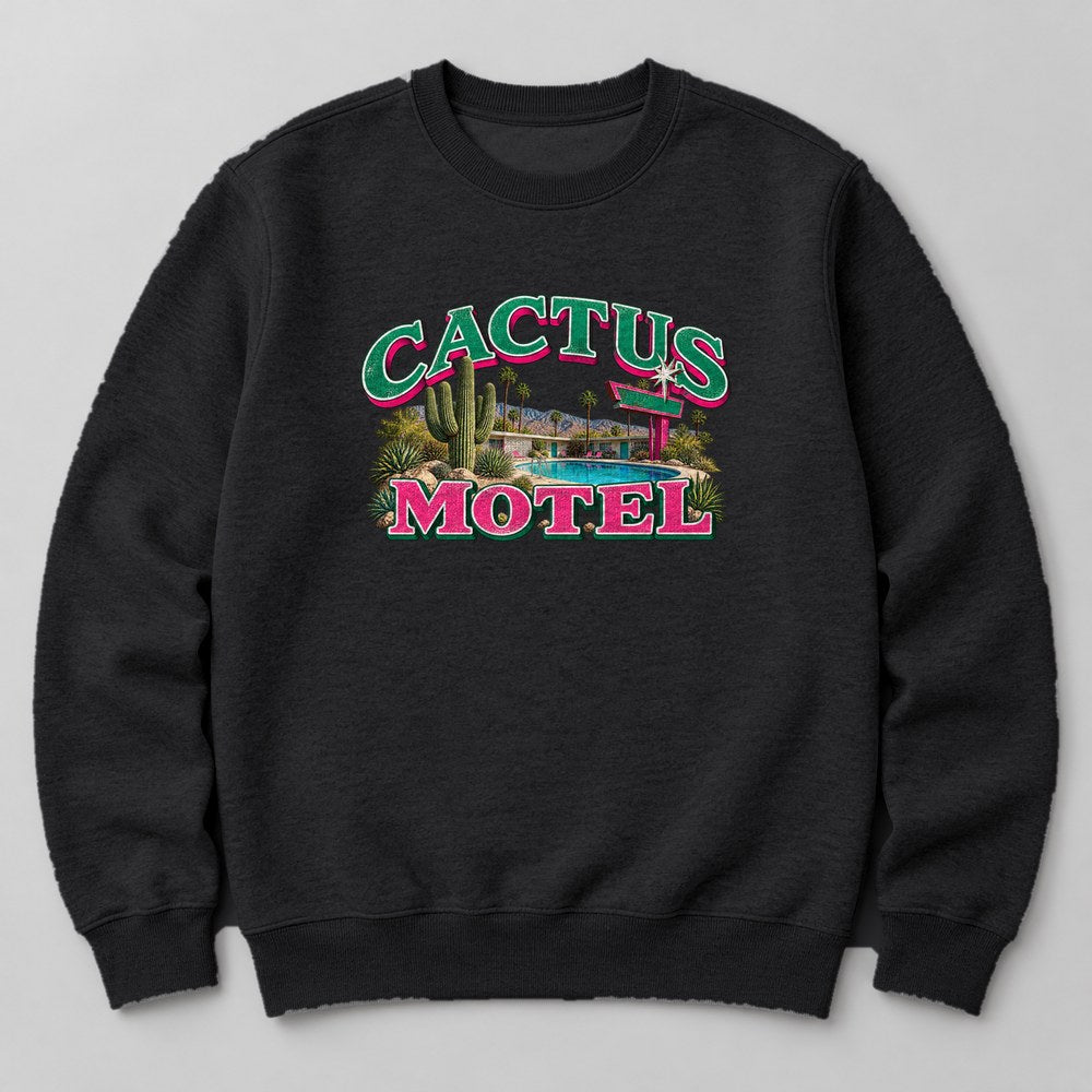 Cactus Motel Sweatshirt in Black
