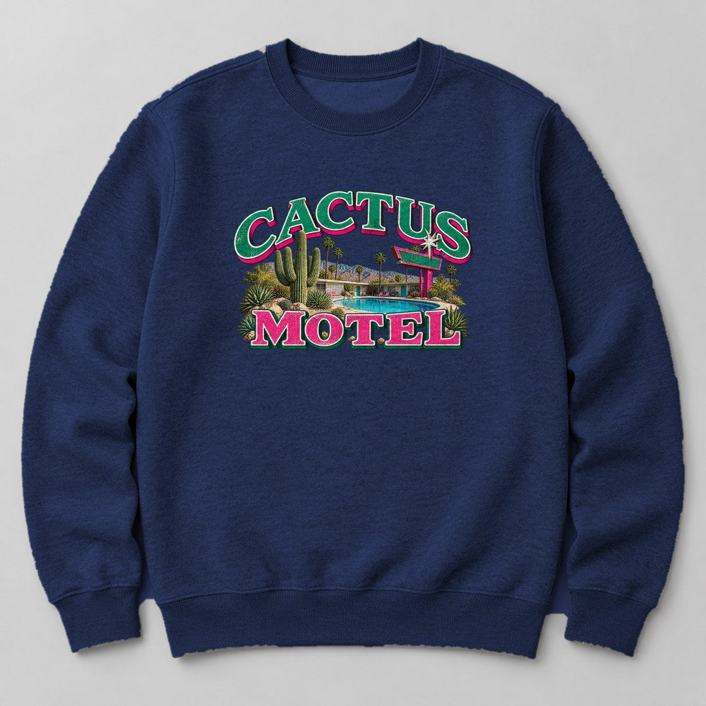 Cactus Motel Sweatshirt in Navy