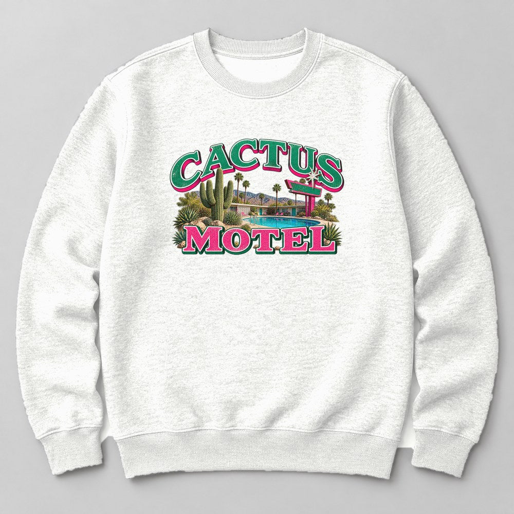 Cactus Motel Sweatshirt in White