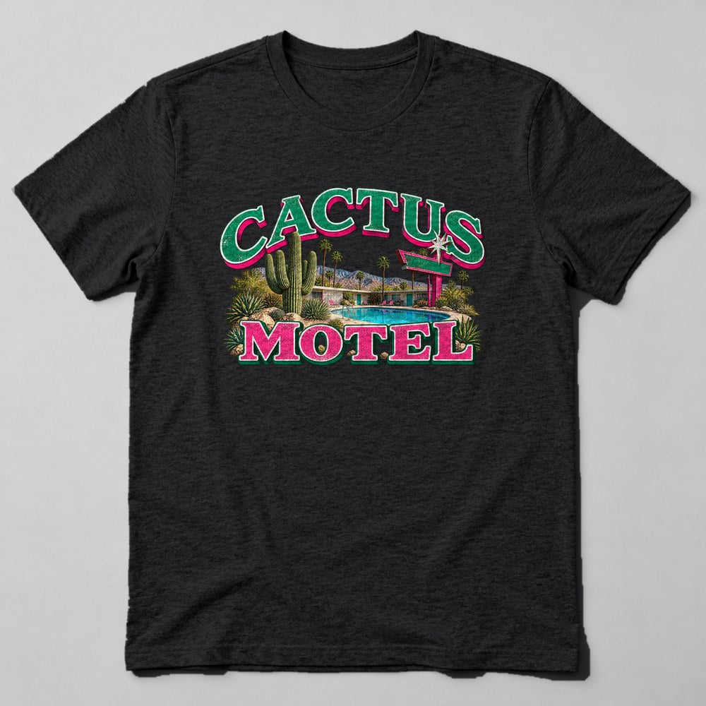 Cactus Motel T-Shirt in Black