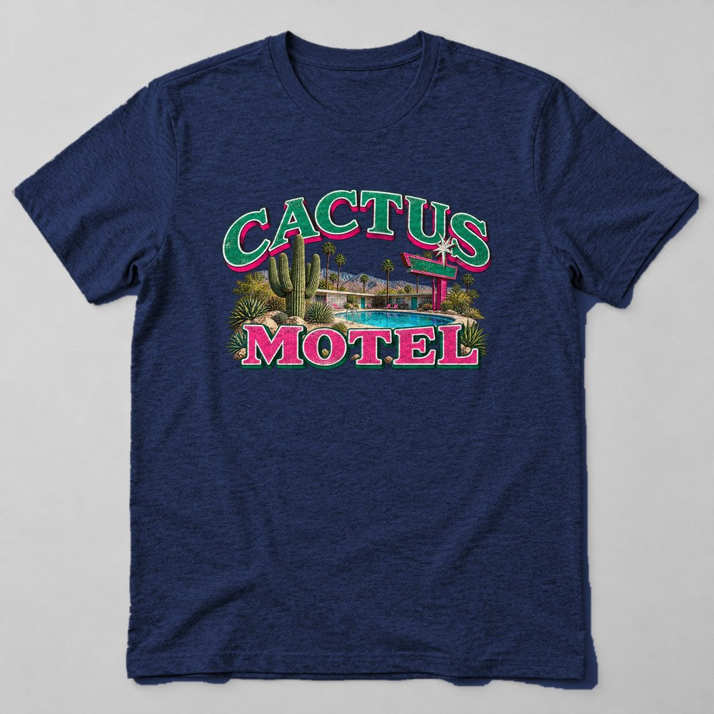 Cactus Motel T-Shirt in Navy