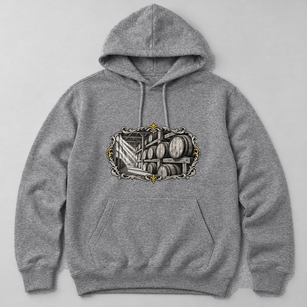 Bourbon Barrels Hoodie in Heather Grey