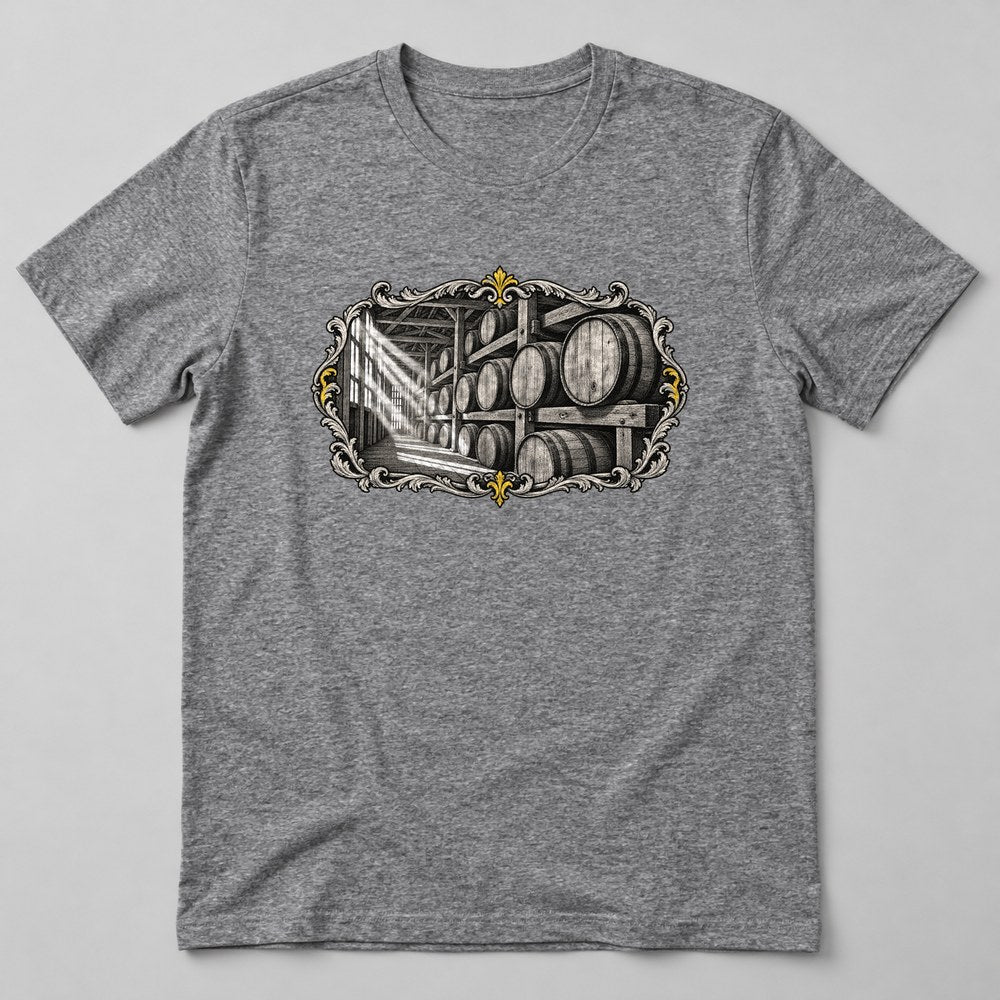 Bourbon Barrels T-Shirt in Heather Grey
