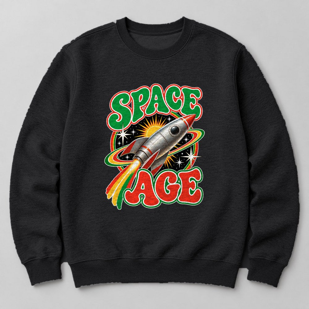 Space Age Sweatshirt in Black