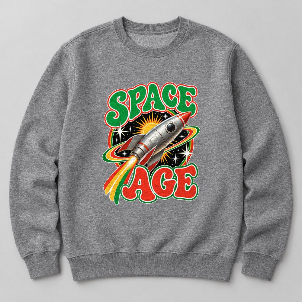 Space Age Sweatshirt in Heather Grey