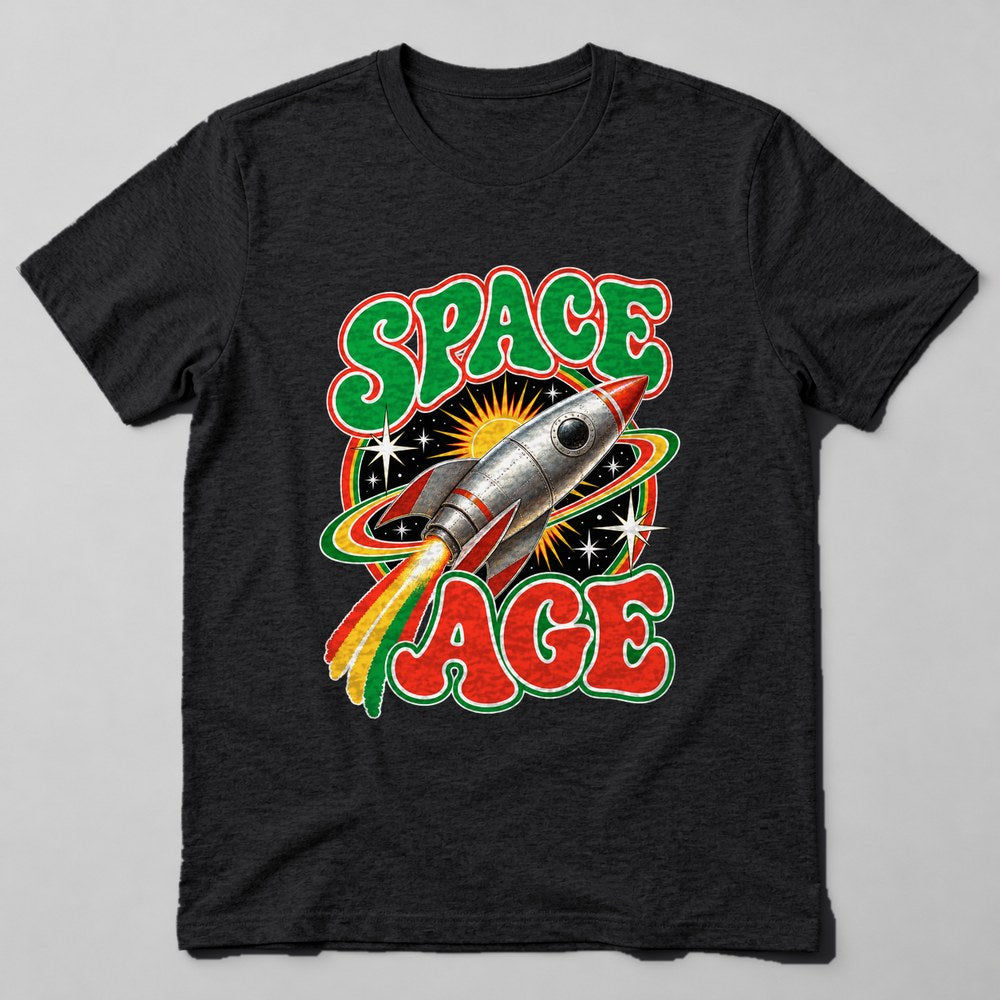 Space Age T-Shirt in Black