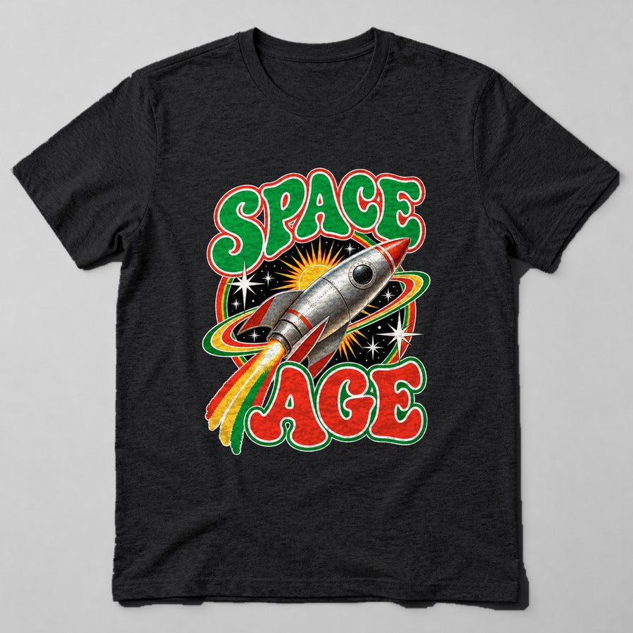 Space Age T-Shirt in Black