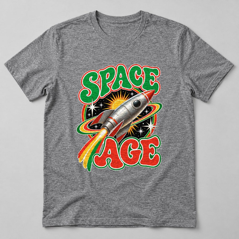 Space Age T-Shirt in Heather Grey