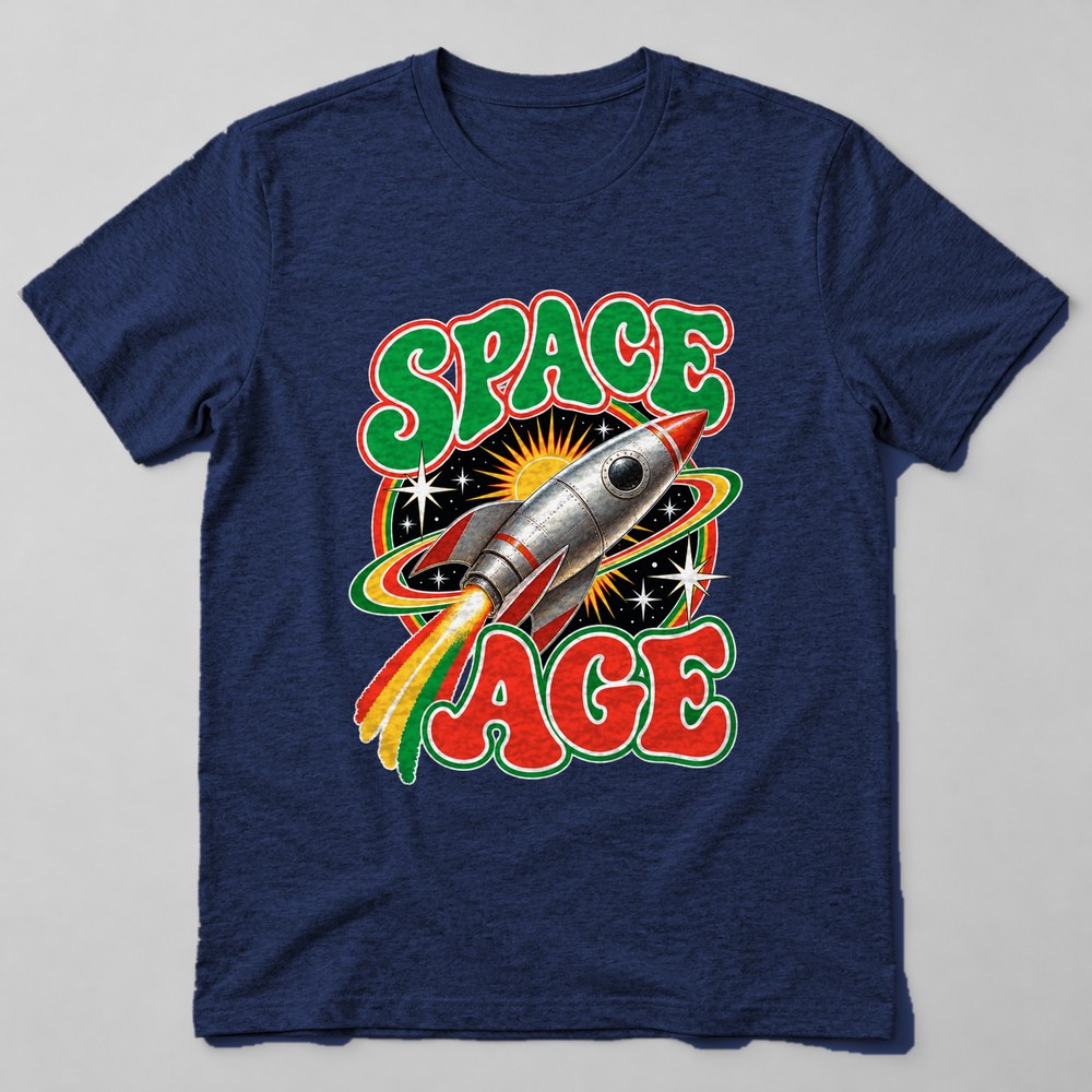 Space Age T-Shirt in Navy