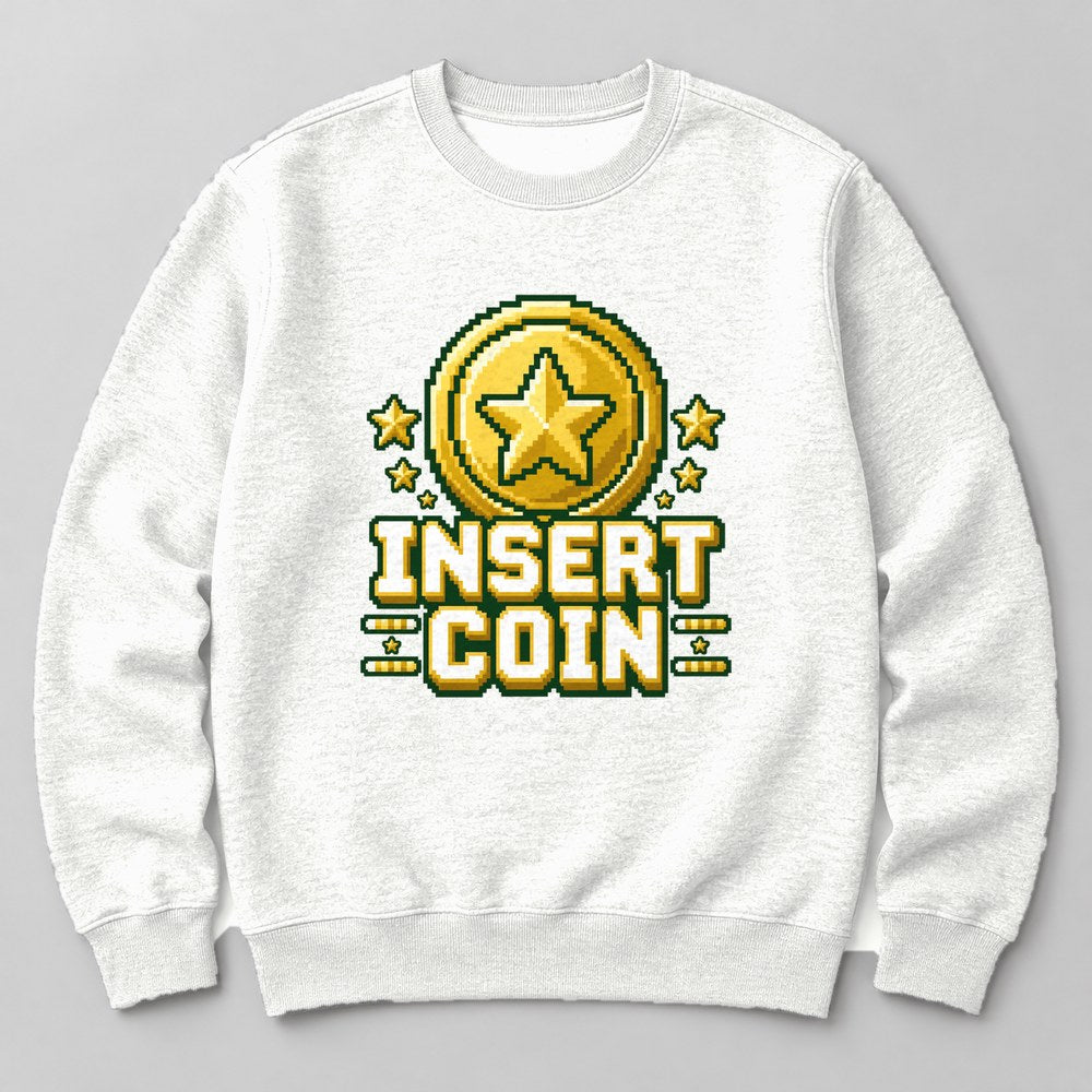 Insert Coin Sweatshirt in White