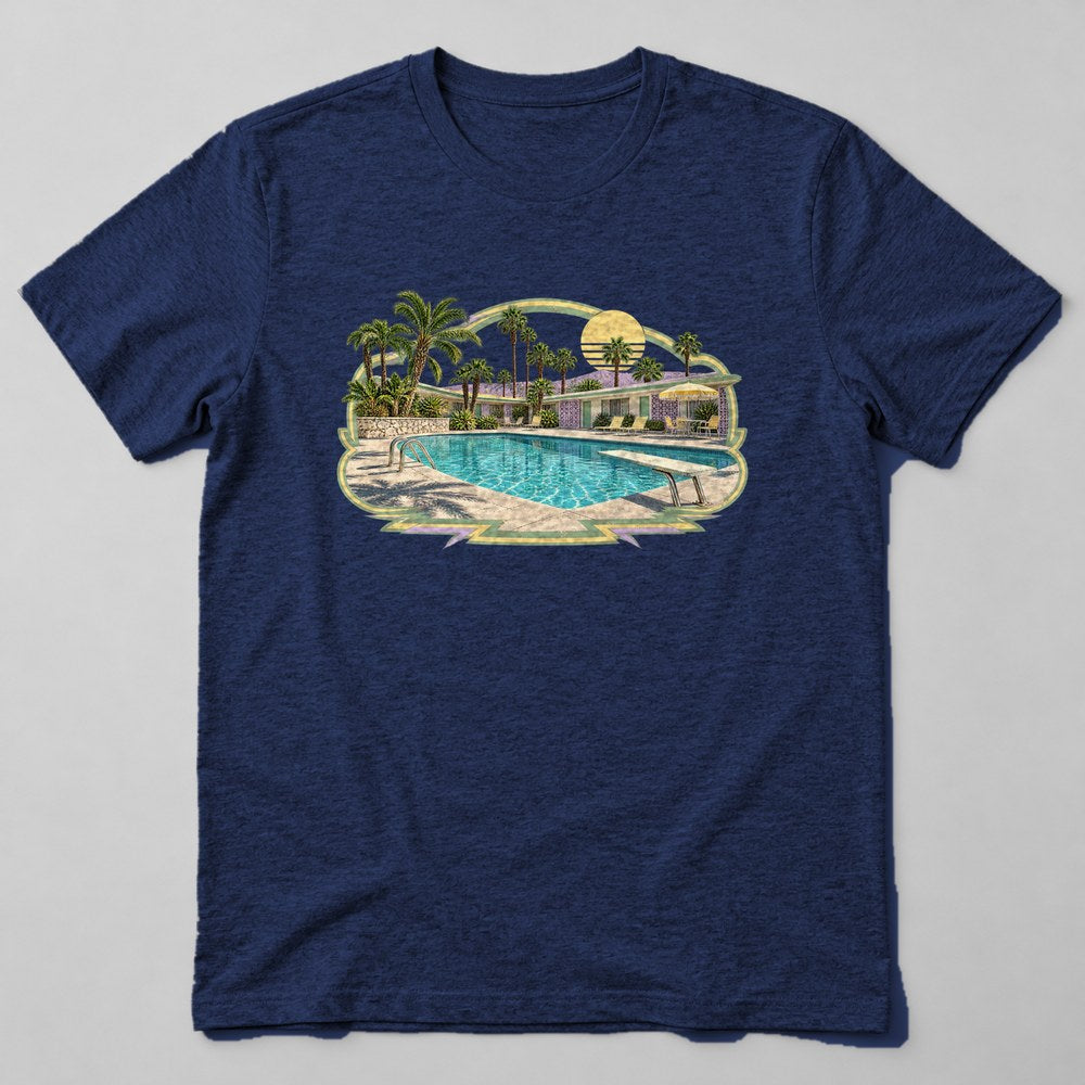 Desert Motel Pool T-Shirt in Navy
