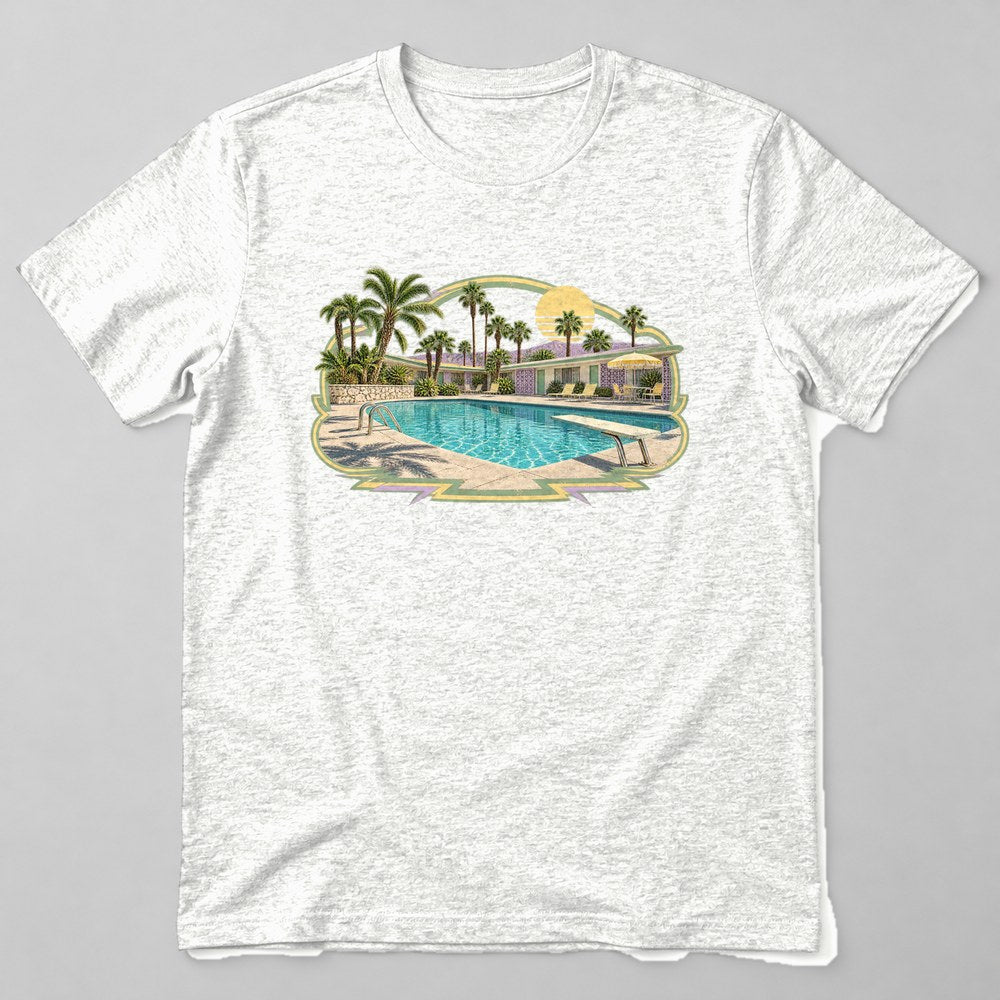 Desert Motel Pool T-Shirt in White