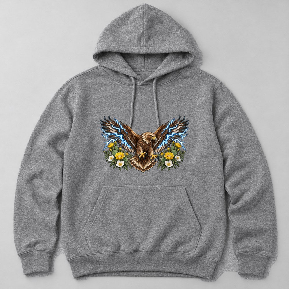 Thunderbird Hoodie in Heather Grey