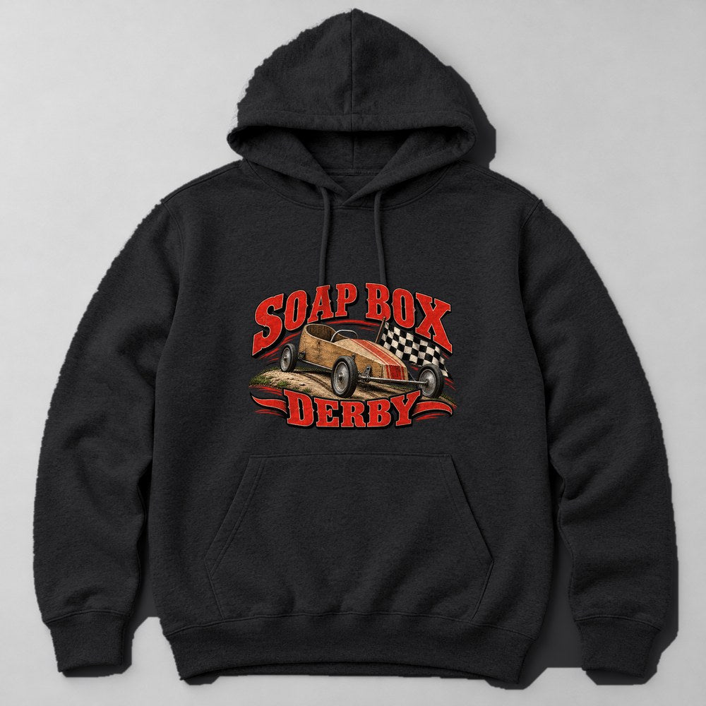 Soap Box Derby Hoodie in Black