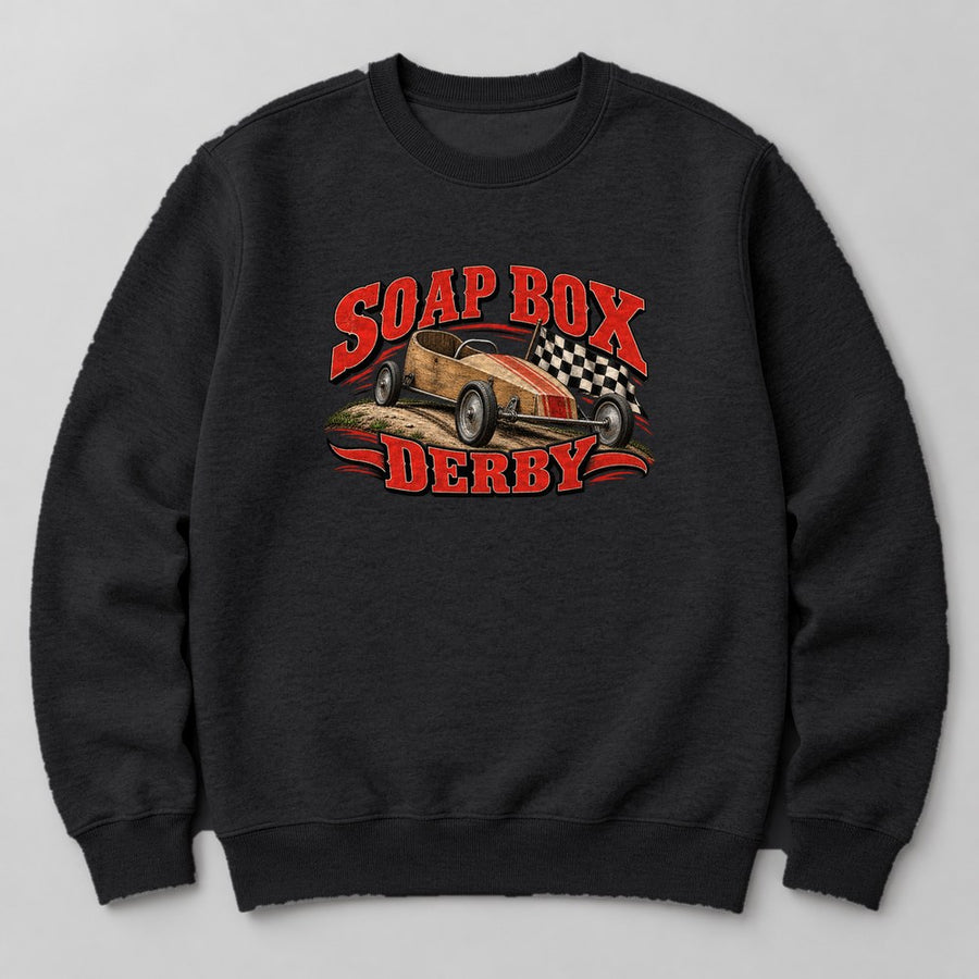 Soap Box Derby Sweatshirt in Black