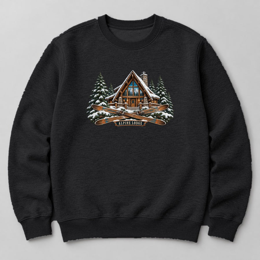Alpine Lodge Sweatshirt in Black