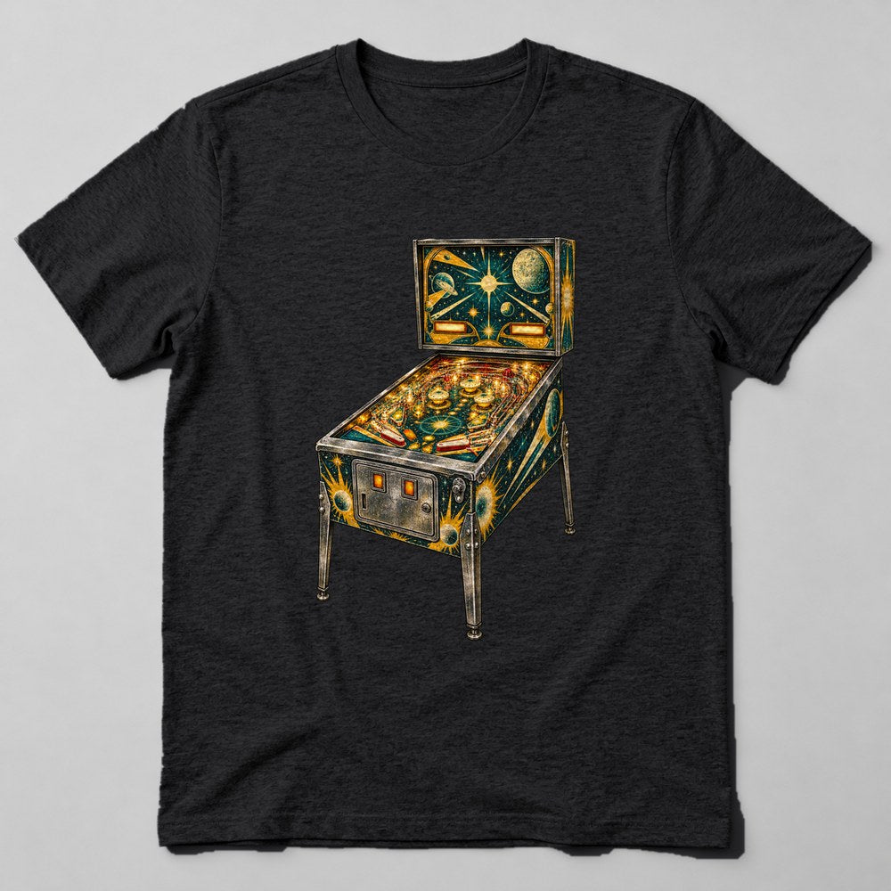 Vintage Pinball T-Shirt in Black