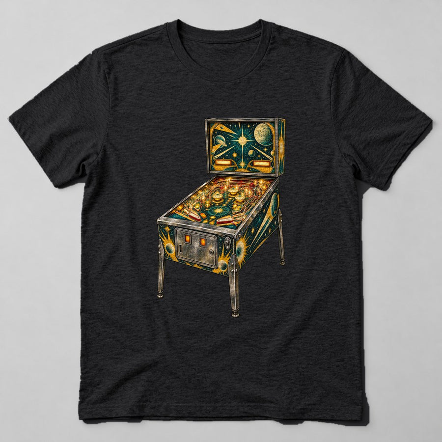 Vintage Pinball T-Shirt in Black