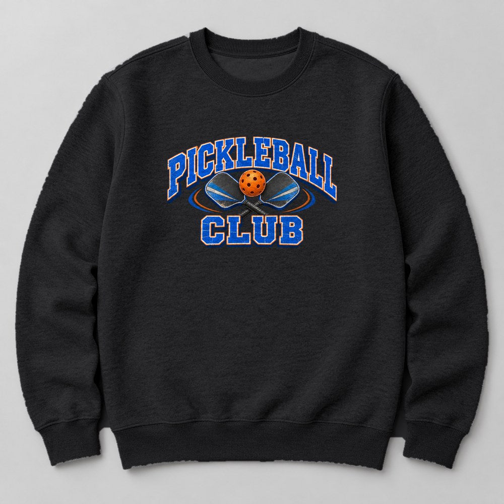Pickleball Club Sweatshirt in Black