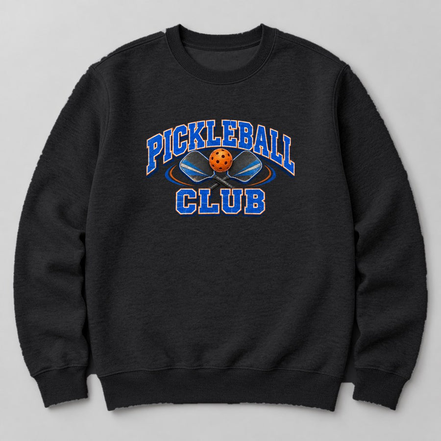 Pickleball Club Sweatshirt in Black