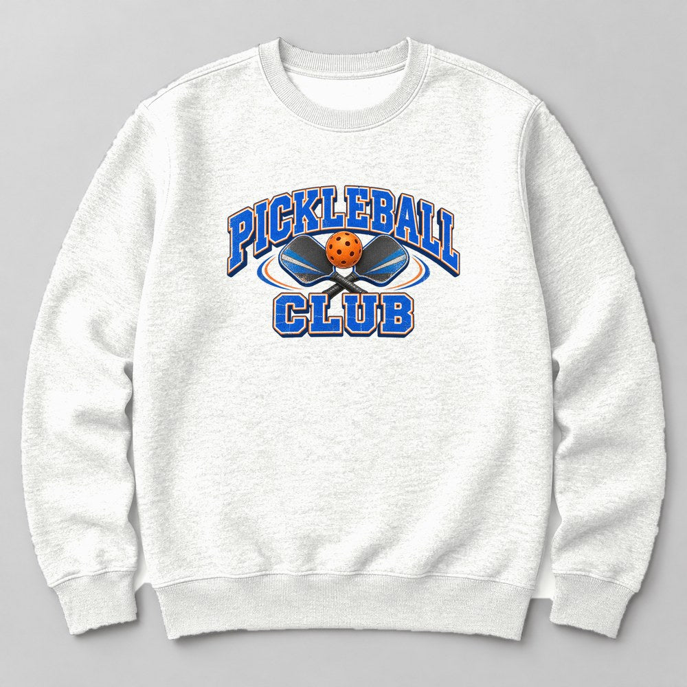 Pickleball Club Sweatshirt in White