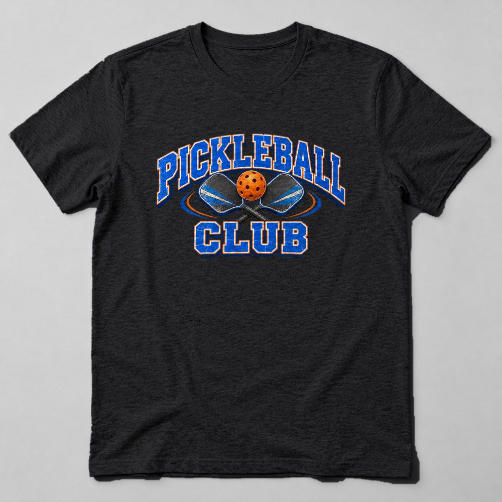 Pickleball Club T-Shirt in Black