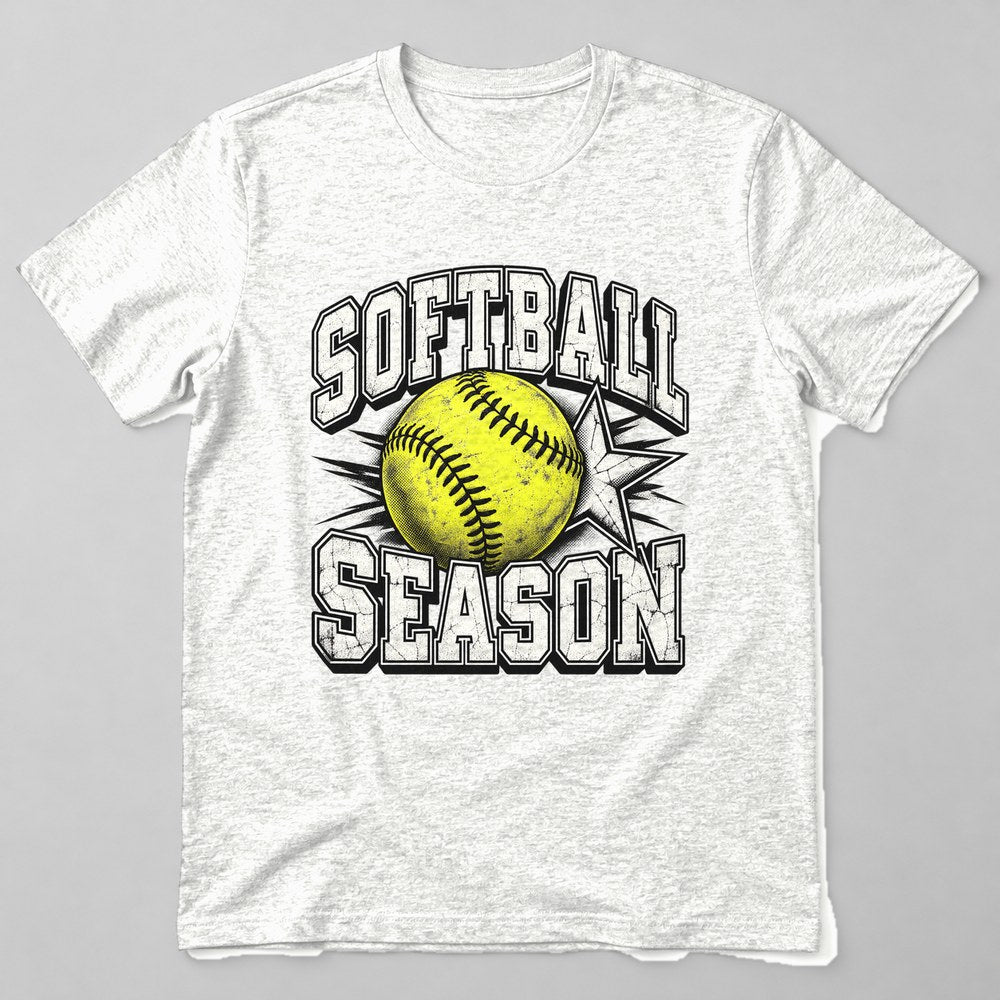 Softball Season T-Shirt in White