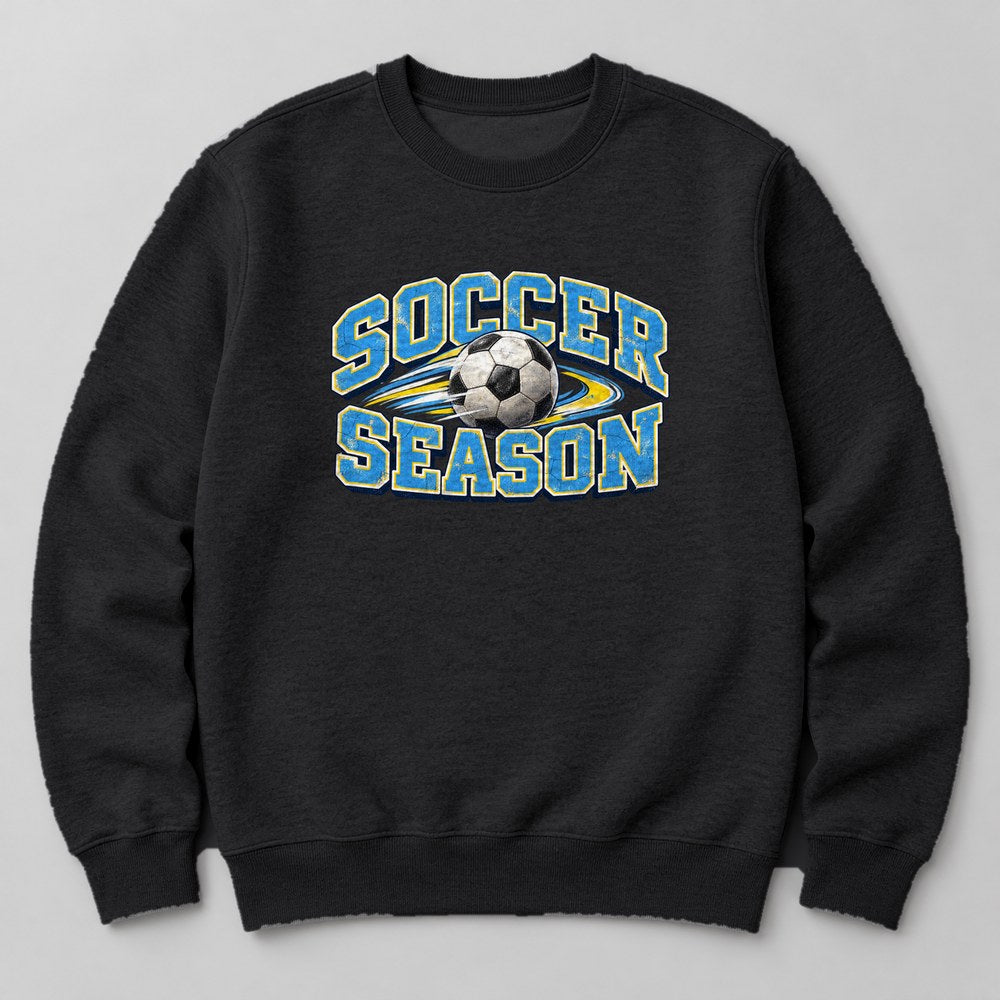 Soccer Season Sweatshirt in Black