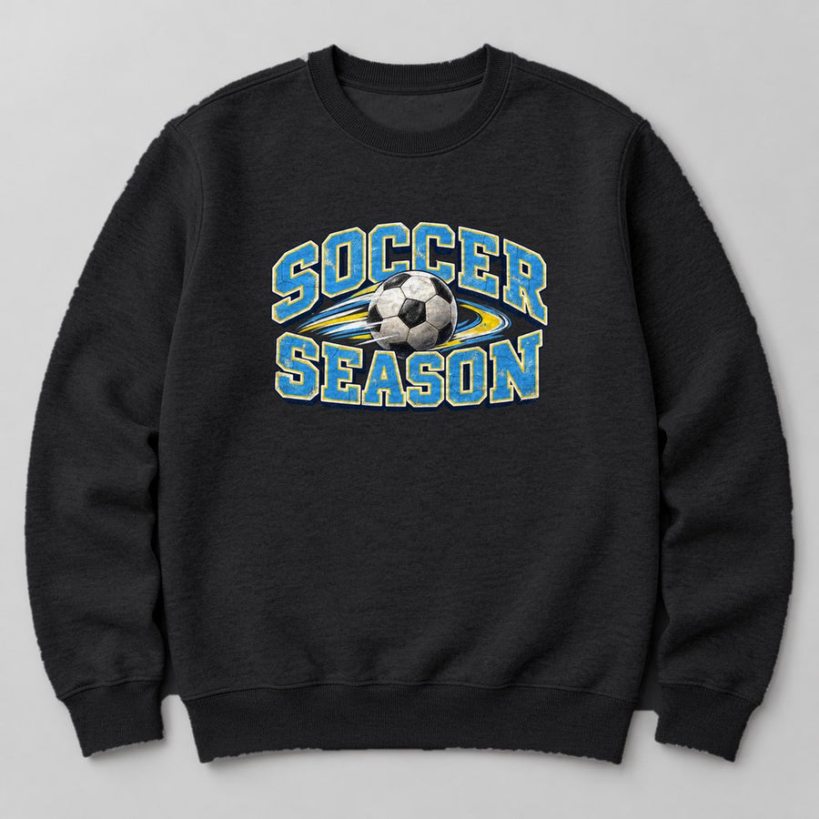 Soccer Season Sweatshirt in Black