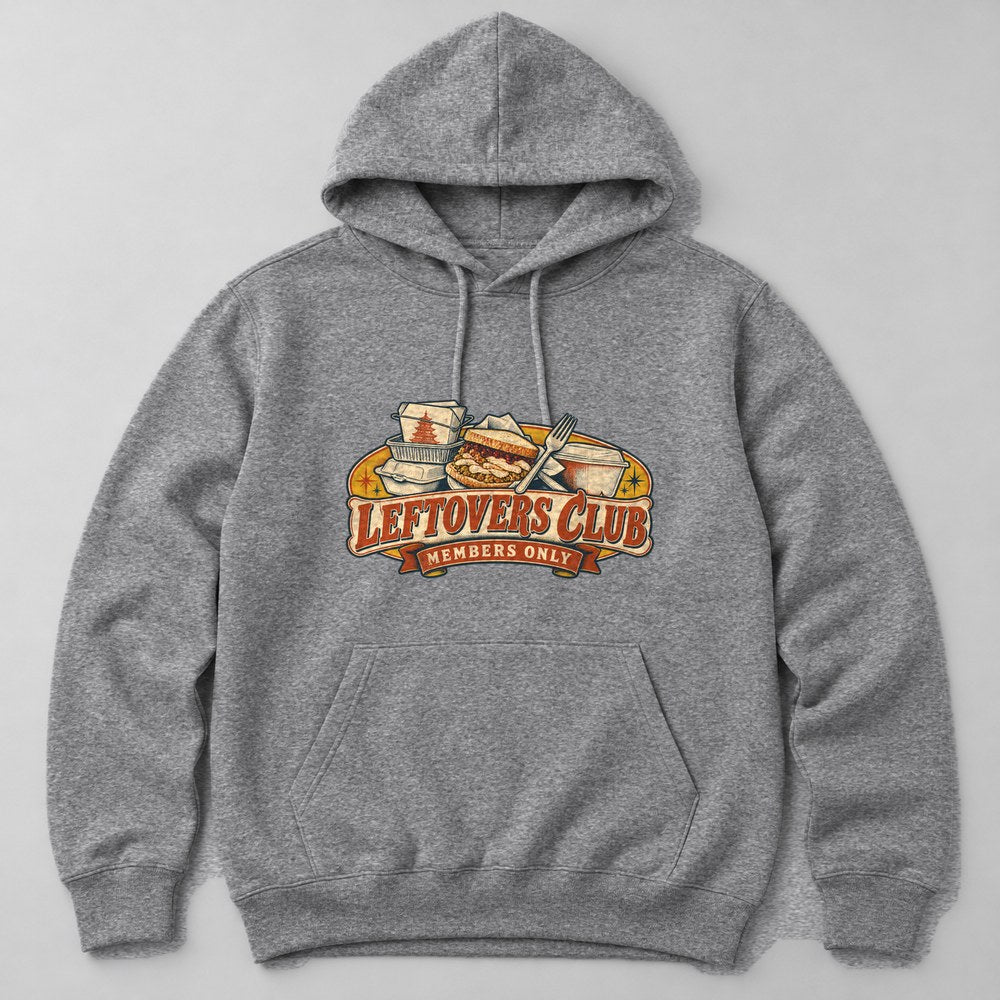 Leftovers Club Members Only Hoodie in Heather Grey