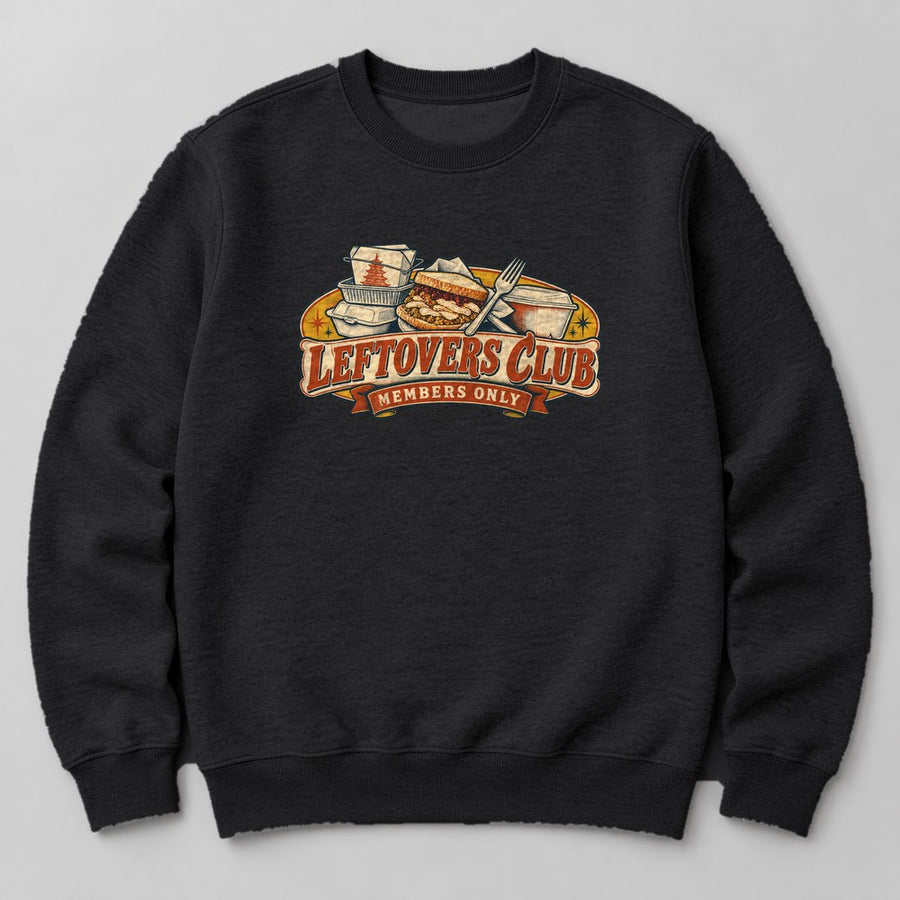 Leftovers Club Members Only Sweatshirt in Black
