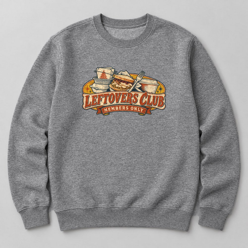 Leftovers Club Members Only Sweatshirt in Heather Grey