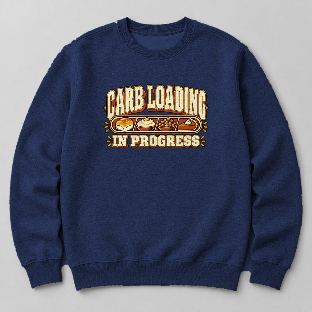 Carb Loading in Progress Sweatshirt in Navy