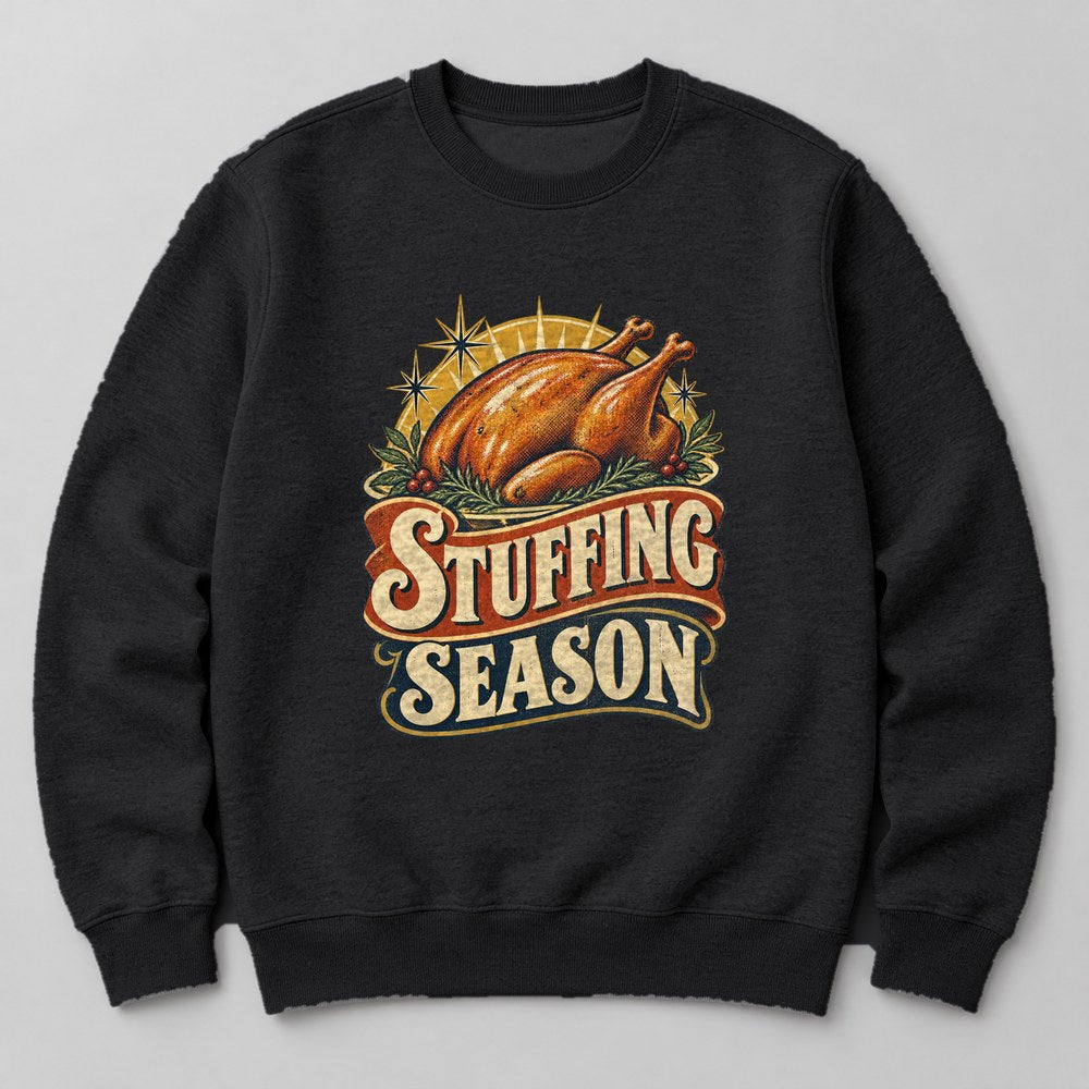 Stuffing Season Sweatshirt in Black