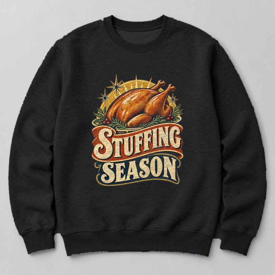 Stuffing Season Sweatshirt in Black