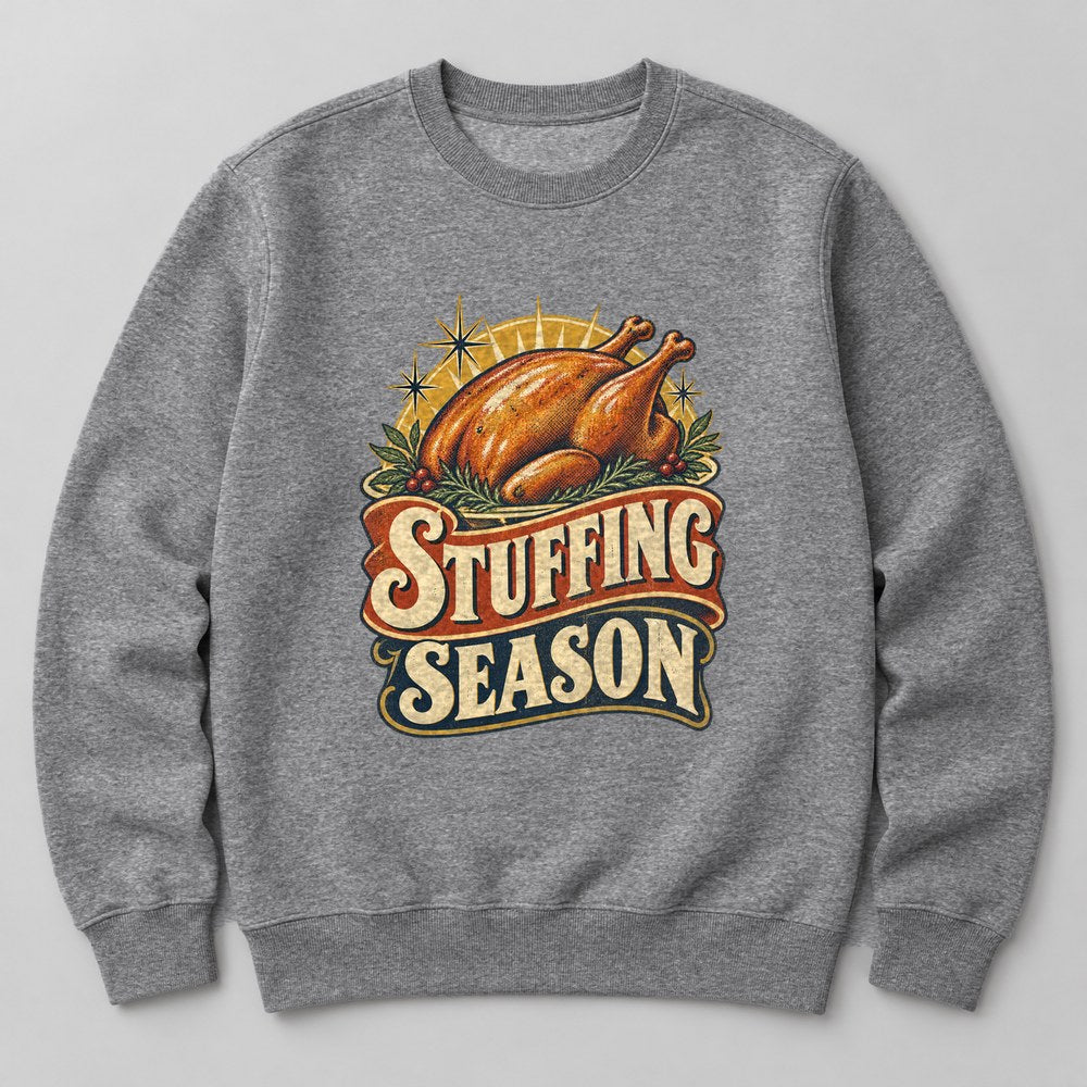 Stuffing Season Sweatshirt in Heather Grey