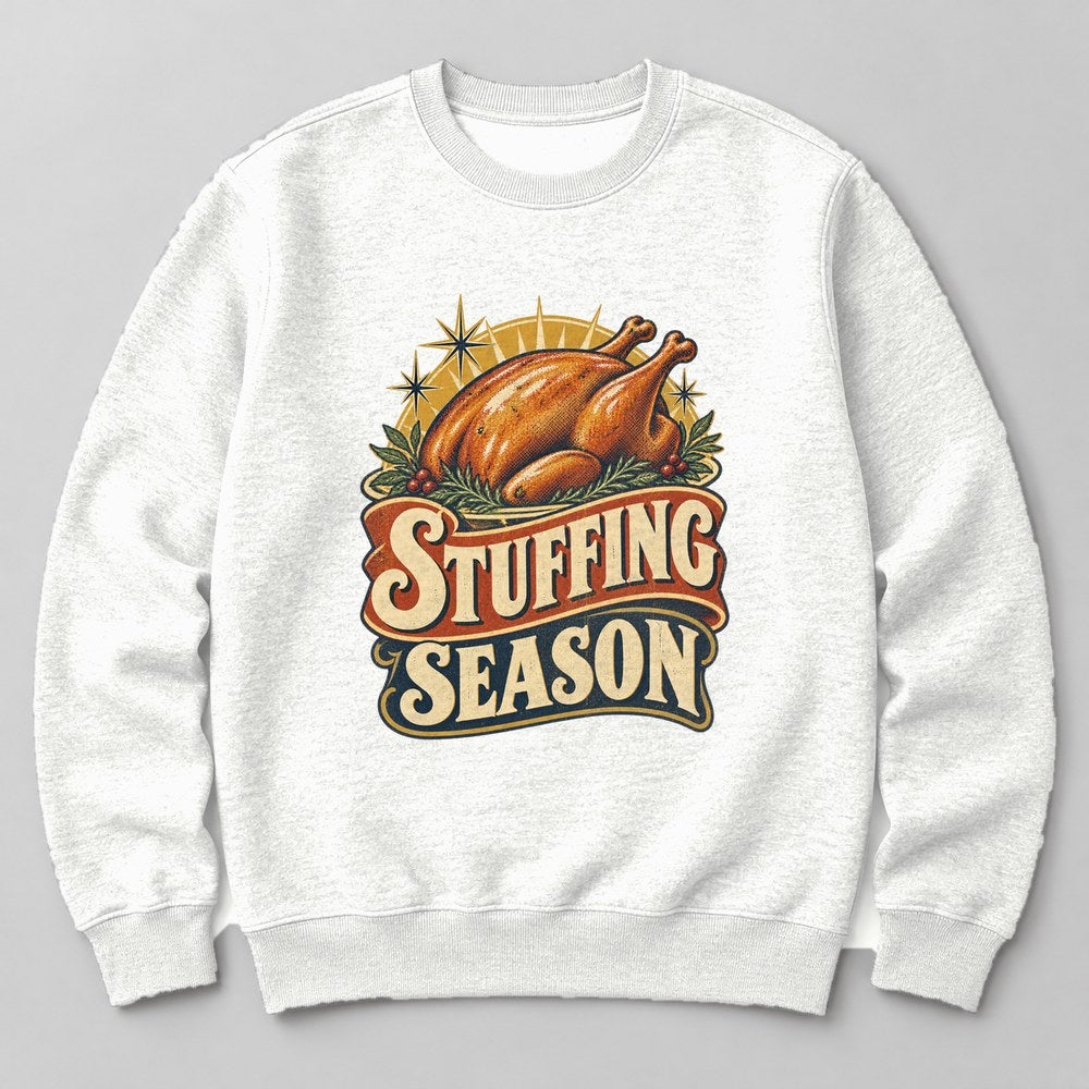 Stuffing Season Sweatshirt in White