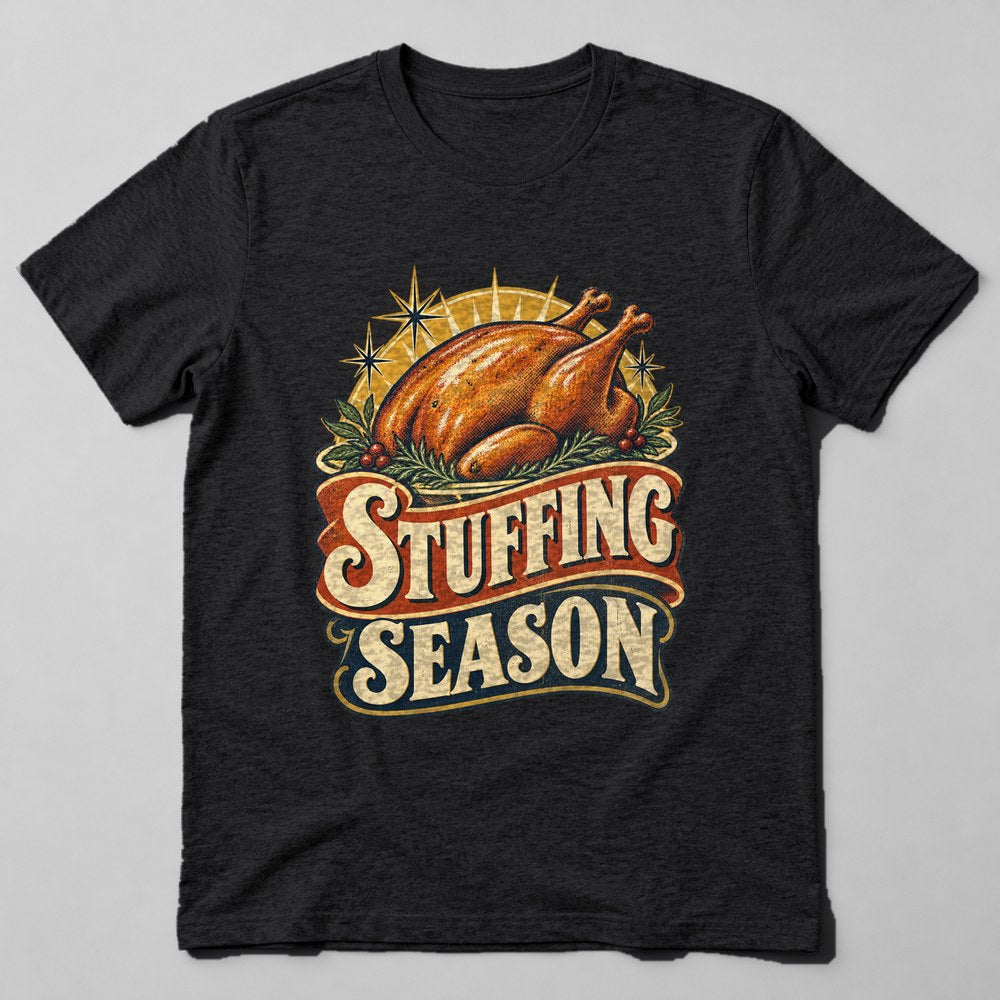 Stuffing Season T-Shirt in Black
