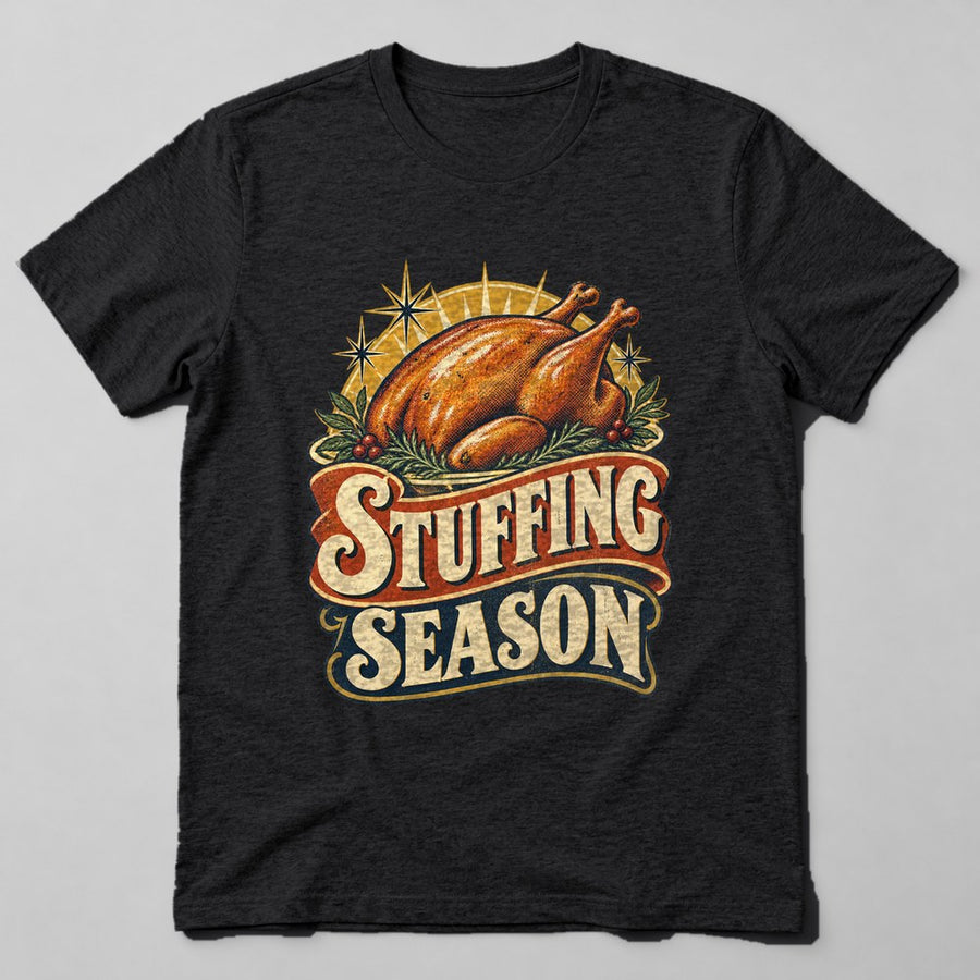 Stuffing Season T-Shirt in Black