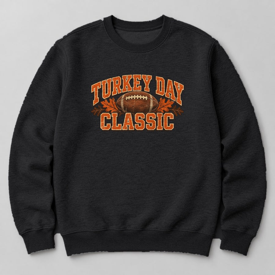Turkey Day Classic Sweatshirt in Black