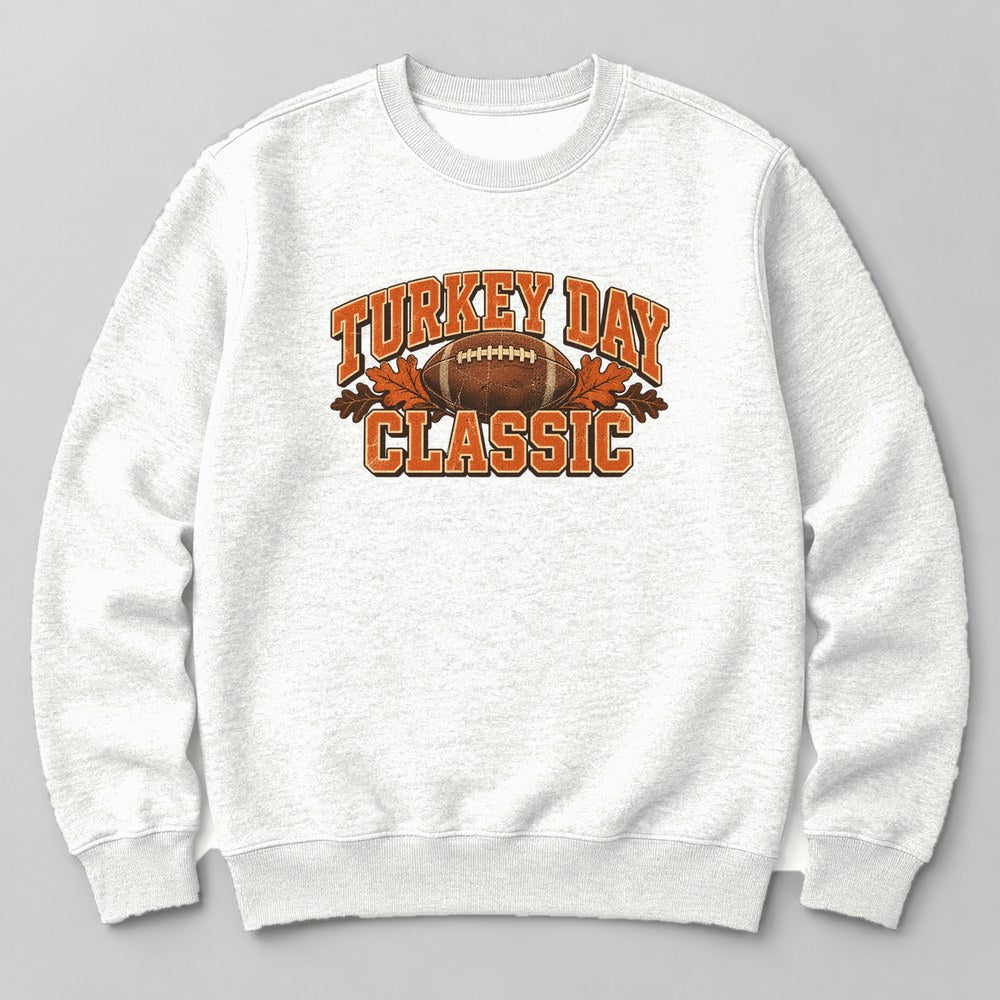 Turkey Day Classic Sweatshirt in White