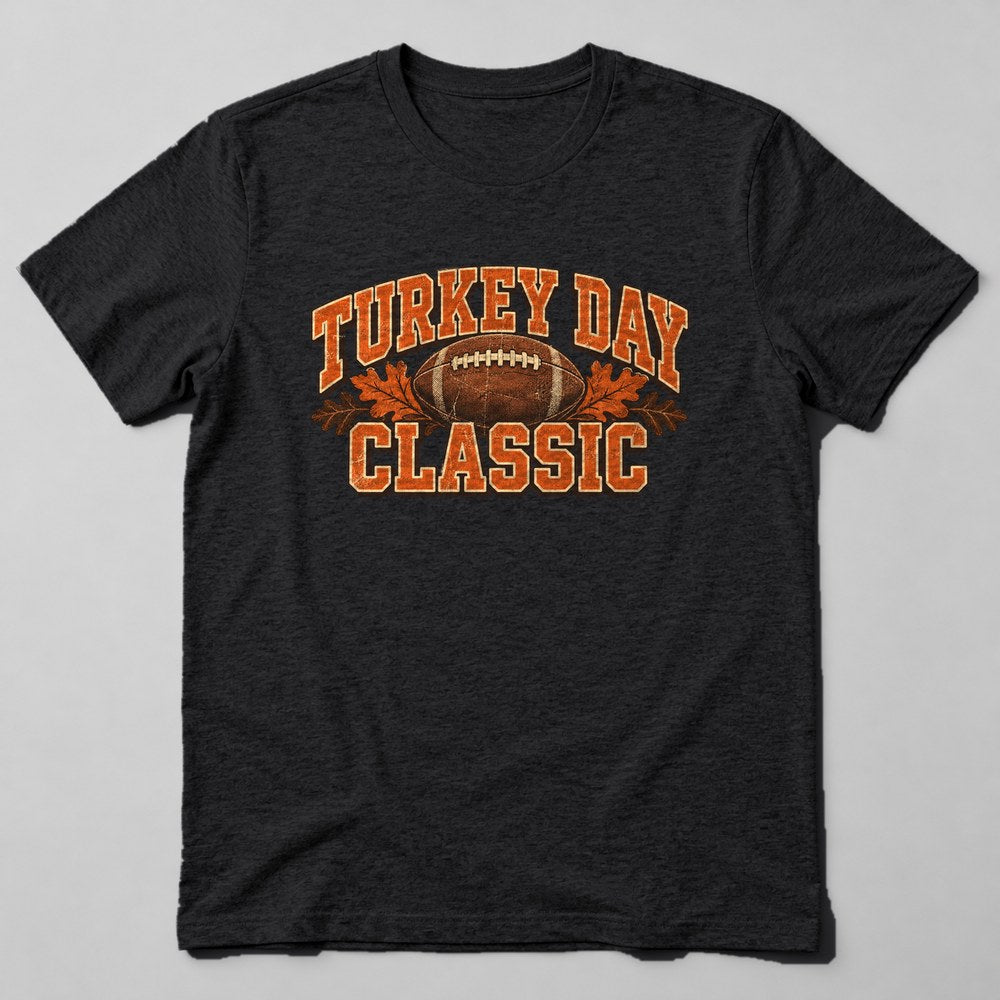 Turkey Day Classic T-Shirt in Black