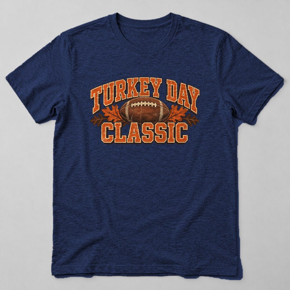 Turkey Day Classic T-Shirt in Navy