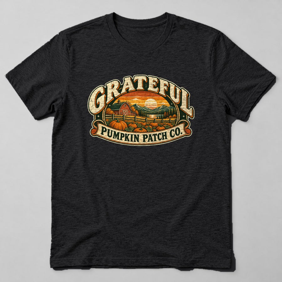 Grateful Pumpkin Patch Co. T-Shirt in Black