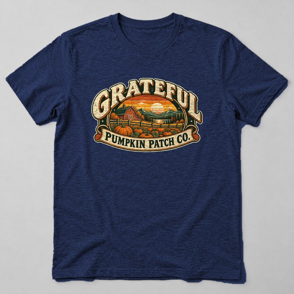 Grateful Pumpkin Patch Co. T-Shirt in Navy