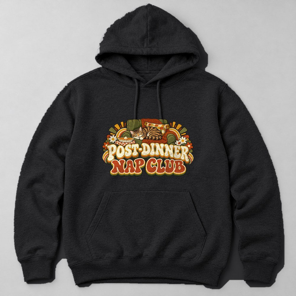 Post-dinner Nap Club Hoodie in Black